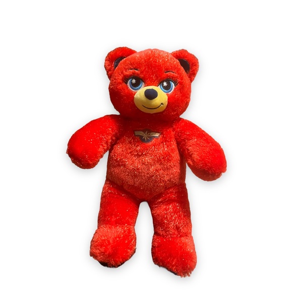 Build-A-Bear Workshop Captain Marvel Disney Red Retired Bear - Picture 1 of 5